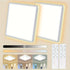 4-teilige LED-Deckenleuchte flach 24 W dimmbar 3CCT mit Fernbedienung